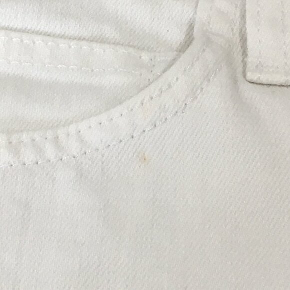 CURRENT ELLIOTT Sugar Wash The Boyfriend Roll Short Cuffed Raw Hem Denim Shorts - Picture 12 of 15